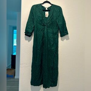 Green maternity dress